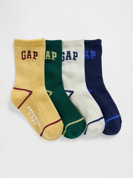 GAP Baby-Socken mit Logo, 4er-Pack GAP