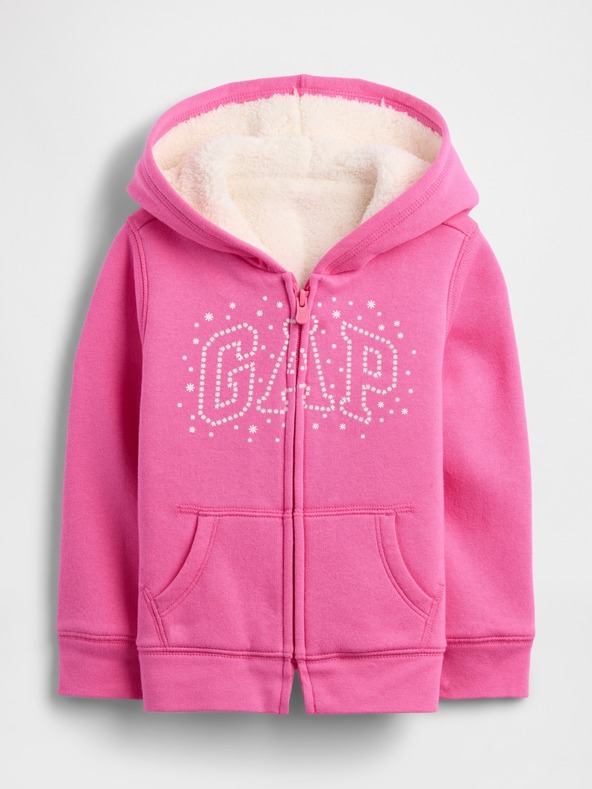 GAP Baby Sherpa-Sweatshirt Logo gefüttert GAP