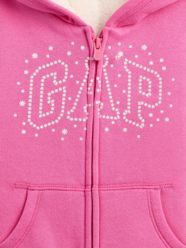 GAP Baby Sherpa-Sweatshirt Logo gefüttert GAP