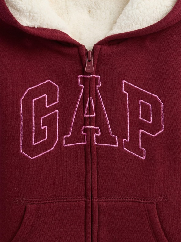 GAP Baby Sherpa-Sweatshirt Logo gefüttert GAP