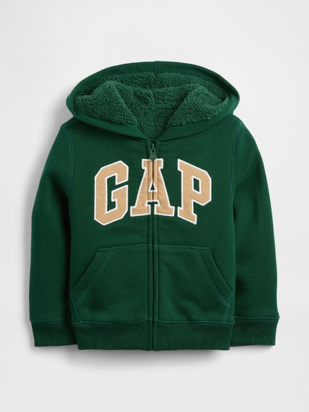 GAP Baby-Sweatjacke Logo Sherpa gefüttert GAP