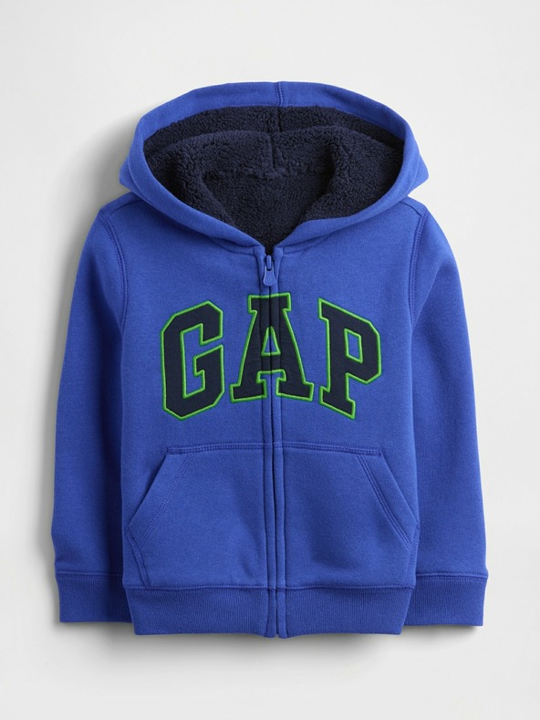 GAP Baby-Sweatjacke Logo Sherpa gefüttert GAP