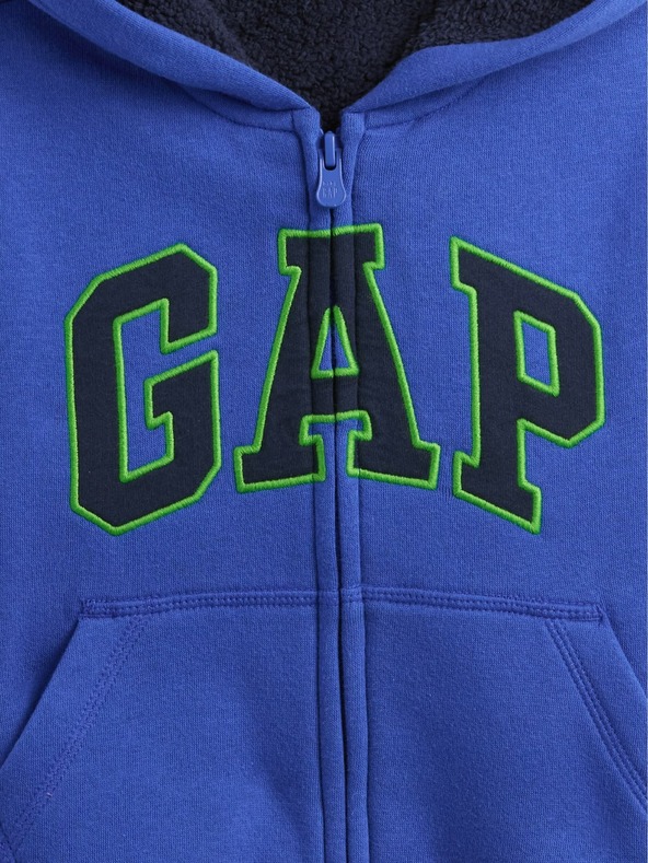 GAP Baby-Sweatjacke Logo Sherpa gefüttert GAP
