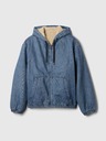 GAP Denim Oversize Sherpa Sweatshirt GAP