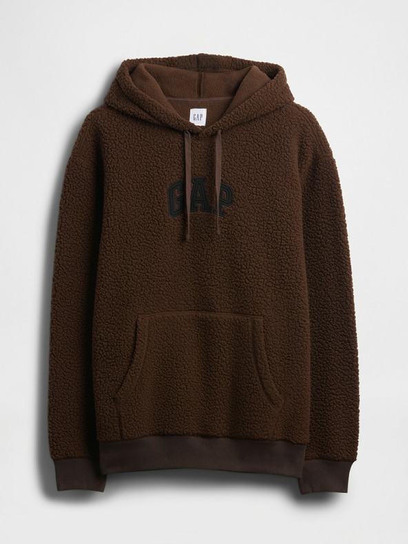 GAP Sherpa-Sweatshirt mit Logo GAP