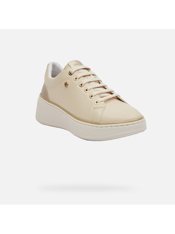 Geox Cremeweiß Geox Sunnetty Damensneaker