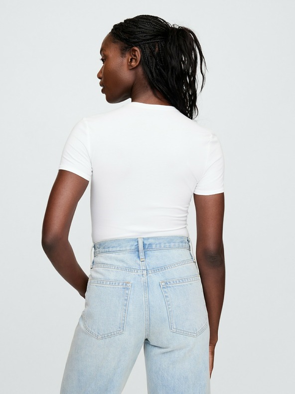 GAP Damen-Body mit kurzen Ärmeln GAP