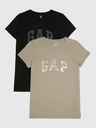 GAP Baumwoll-T-Shirts mit GAP Logo, 2 Stück