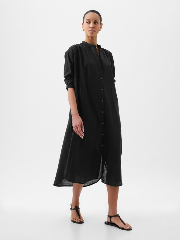 GAP Midikleid aus Leinen Oversize GAP