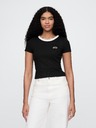 GAP Damen Ripp-Crop T-Shirt GAP