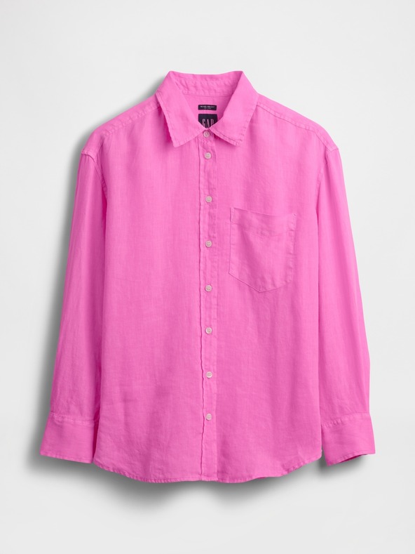 GAP Damen Leinen-Oversize-Hemd Big Shirt GAP