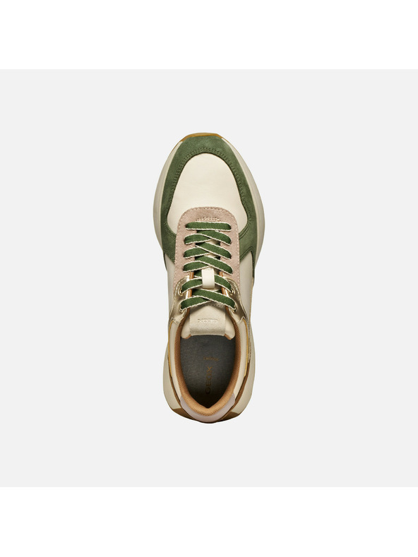 Geox Creme Damen Geox Amabel Turnschuhe