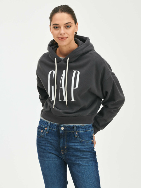 GAP Kapuzenpulli Crop mit Logo GAP