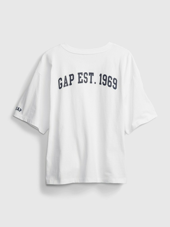 GAP T-Shirt GAP Logo Boxy Step Hem