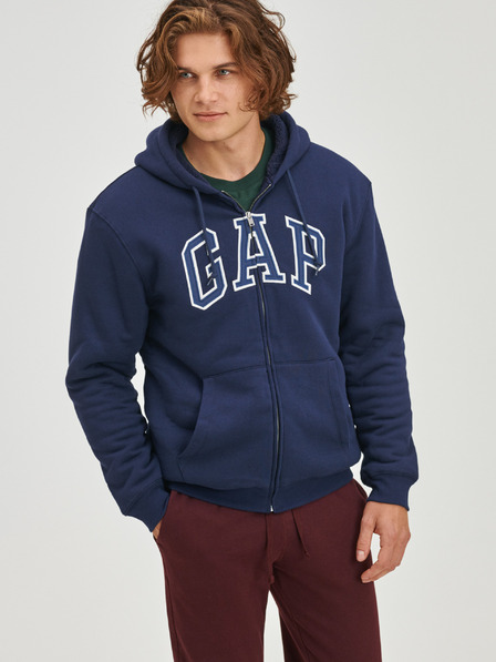 GAP Sherpa Sweatjacke mit Logo und Reißverschluss GAP
