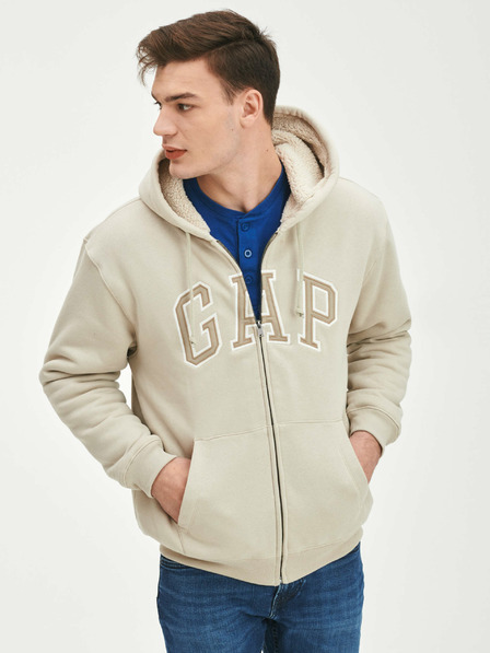 GAP Sherpa Sweatjacke mit Logo GAP