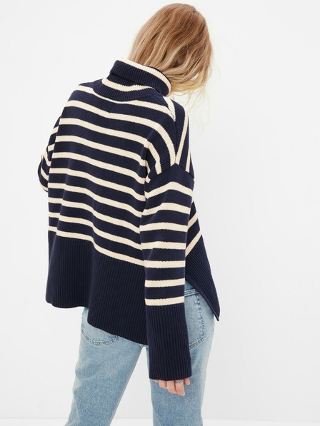 GAP Gestreifter Rollkragen Oversize Pullover GAP