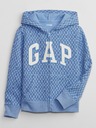 GAP Kinder karierte Sweatjacke mit Logo GAP