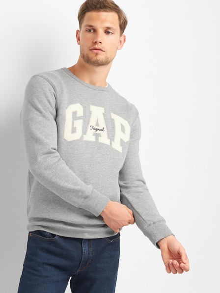 GAP Herren Sweatshirt mit Logo und Fleece GAP