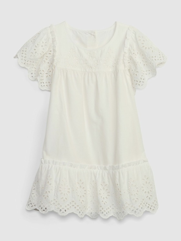 GAP Baby Kleid mit Lochstickerei GAP