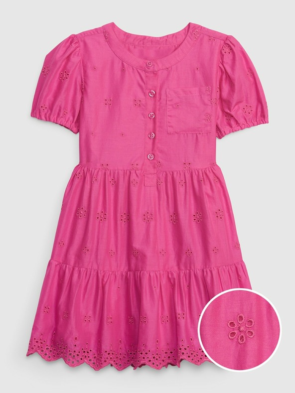 GAP Baby Kleid mit Lochstickerei GAP