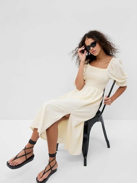 GAP Leinenkleid mit Schlitz GAP