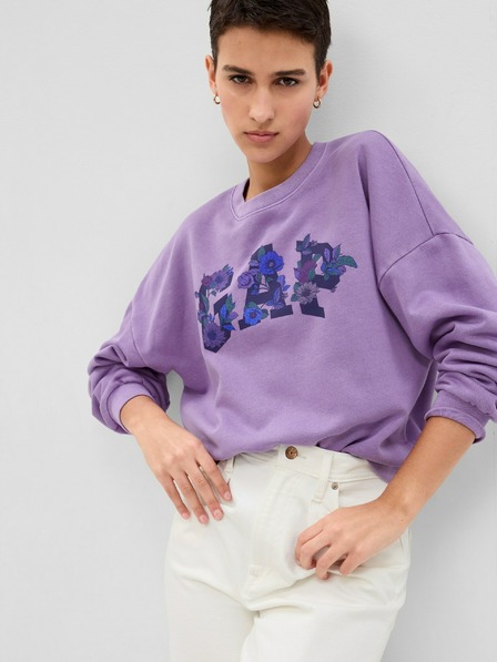 GAP Sweatshirt – Vintage Soft Floral Logo GAP