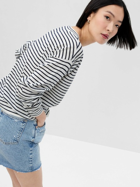 GAP Gestreifter Leinenpullover GAP