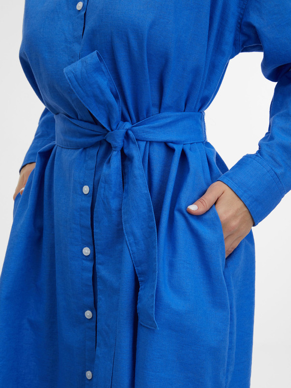 GAP Midikleid aus Leinenmischung GAP