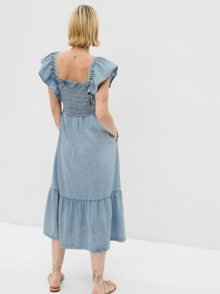 GAP Midikleid aus Denim mit Rüschen GAP
