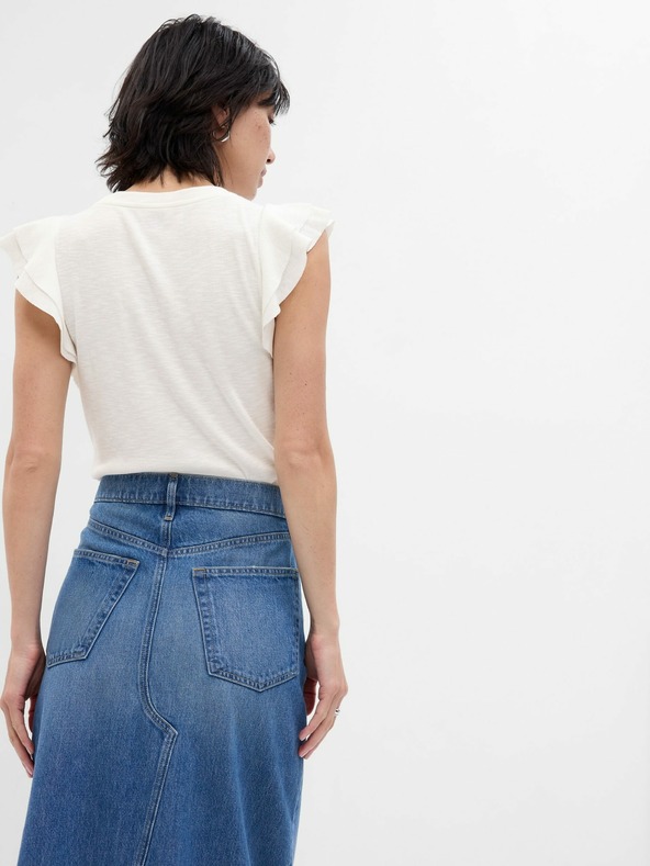 GAP T-Shirt mit Rüschenärmeln GAP