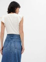 GAP T-Shirt mit Rüschenärmeln GAP