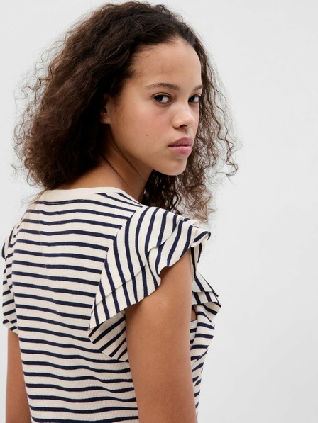 GAP T-Shirt mit Rüschenärmeln GAP