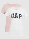 GAP T-Shirts mit GAP Logo, 2 Stück
