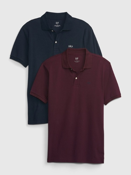 GAP Poloshirt Logo Pique, 2 Stück GAP