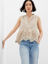 GAP Peplum-Top aus Baumwolle mit Spitze GAP