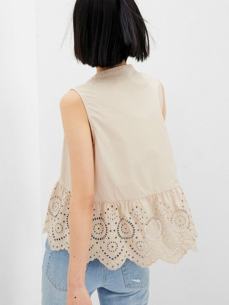 GAP Peplum-Top aus Baumwolle mit Spitze GAP