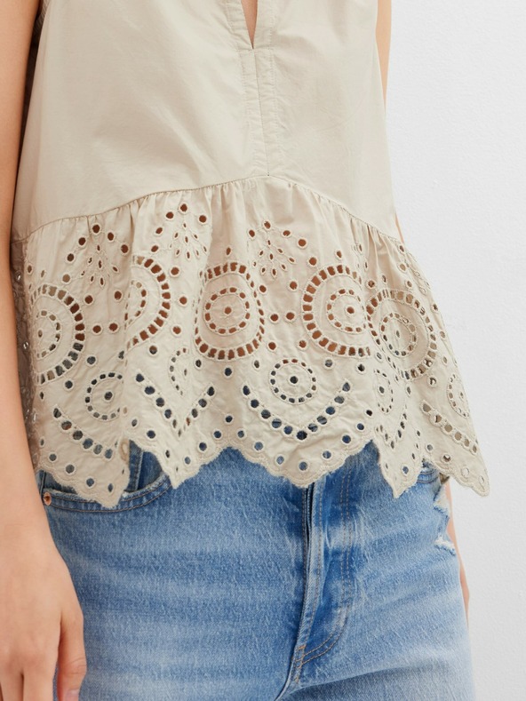 GAP Peplum-Top aus Baumwolle mit Spitze GAP