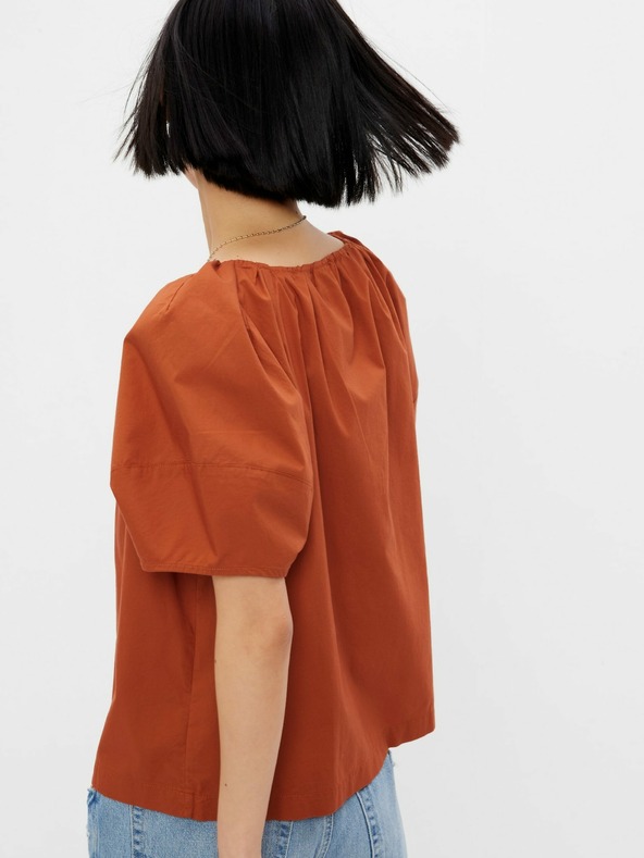 GAP Baumwollbluse mit kurzen Ärmeln GAP