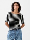 GAP T-Shirt mit U-Boot-Ausschnitt cropped GAP