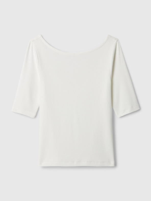 GAP T-Shirt mit U-Boot-Ausschnitt cropped GAP