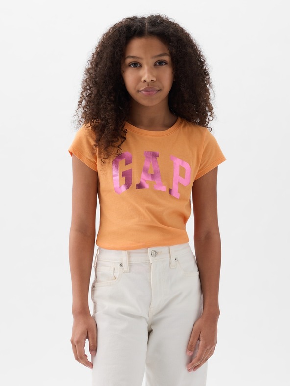 GAP Kinder T-Shirt mit metallischem Logo GAP