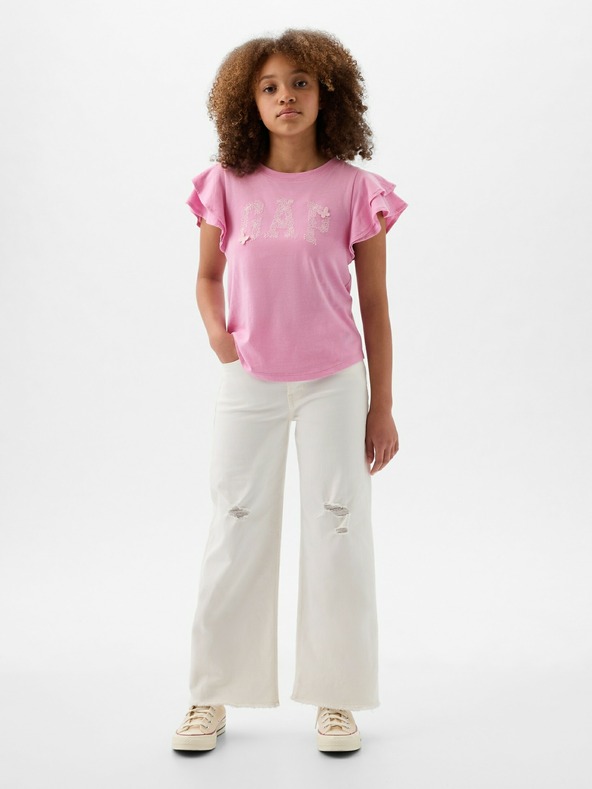 GAP Kinder-T-Shirt mit Rüschen GAP
