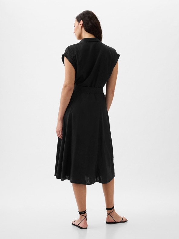 GAP Midikleid aus Leinenmischung GAP