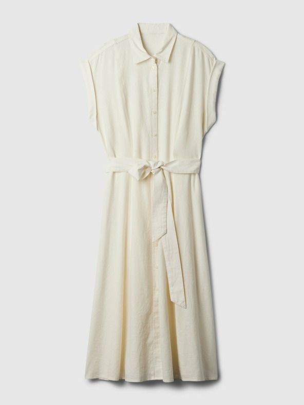 GAP Midikleid aus Leinenmischung GAP