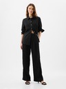 GAP Leinen-Hose Wide-Leg GAP