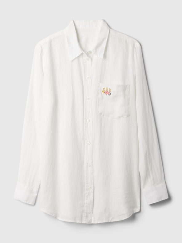 GAP Leinenhemd mit Logo GAP