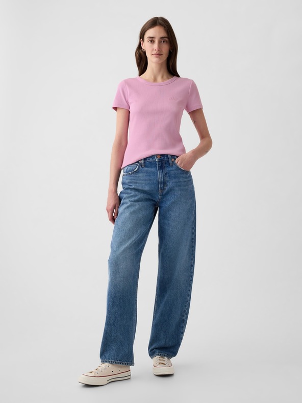 GAP Rippen-T-Shirt mit Logo GAP