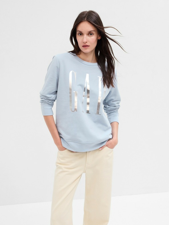 GAP Sweatshirt mit Logo und Schlitzen GAP