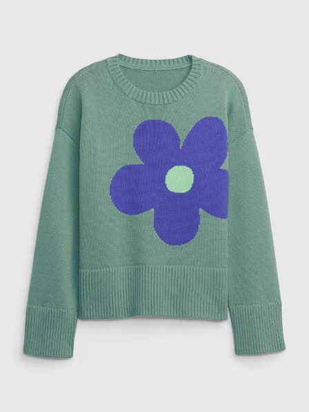 GAP Kinder-Strickpullover mit einer Blume GAP